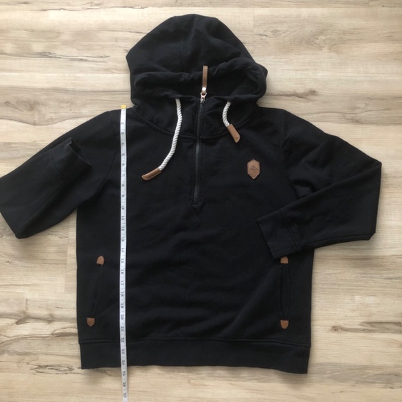 Men's Black Hoodie Sweater - Picture 3 of 7